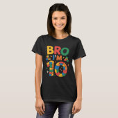 Birthday Boy Bro Iu2019m 10 Year Old Building Bloc T-Shirt (Vorne ganz)