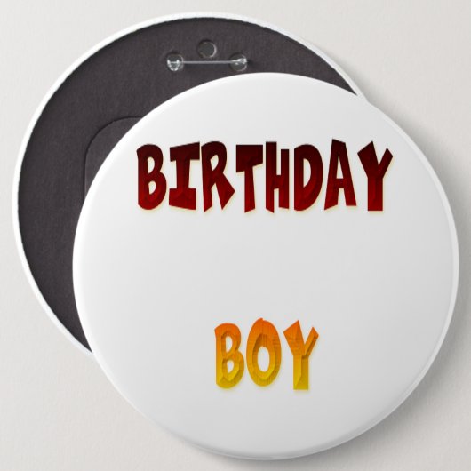 Birthday Boy Button (Vorne & Hinten)