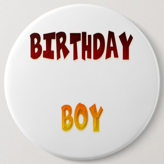Birthday Boy Button (Vorderseite)