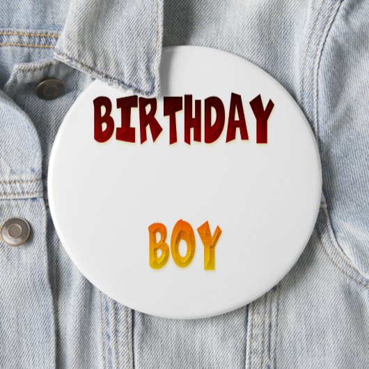 Birthday Boy Button (Beispiel)
