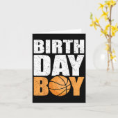 Birthday Boy Bysketbyll Theme Party Future Byskett Karte (Gelbe Blume)
