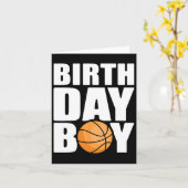 Birthday Boy Bysketbyll Theme Party Future Byskett Karte (Gelbe Blume)