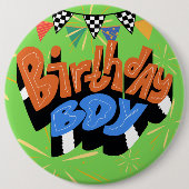 Birthday Boy Colossal 6 Zoll rund Button (Vorderseite)