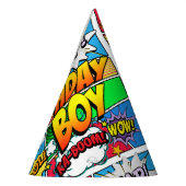 Birthday Boy Comic Book Partyhütchen (Links)