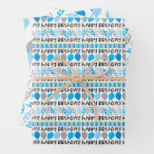 Birthday Boy Coordinating Pattern Wrapping Paper Geschenkpapier Set (Beispiel)