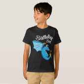 Birthday Boy Dragon Gift Cupcake Candle Fire T-Shirt (Vorne ganz)