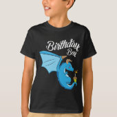 Birthday Boy Dragon Gift Cupcake Candle Fire T-Shirt (Vorderseite)