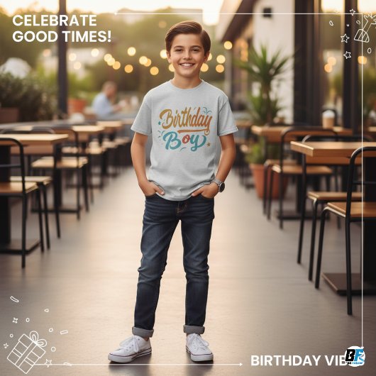 Birthday Boy - Eleganter Minimal T-Shirt