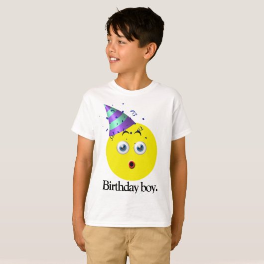 Birthday Boy Emoji T-Shirt (Vorne ganz)