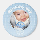 Birthday Boy Foto Winter Onederland Magnet (Vorne)