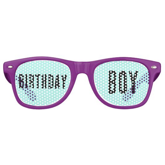 BIRTHDAY BOY FUNNY PARTY SUNGLASSEN PARTYBRILLE (Vorderseite)