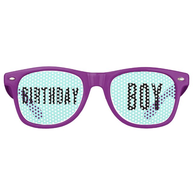 BIRTHDAY BOY FUNNY PARTY SUNGLASSEN PARTYBRILLE (Vorderseite)