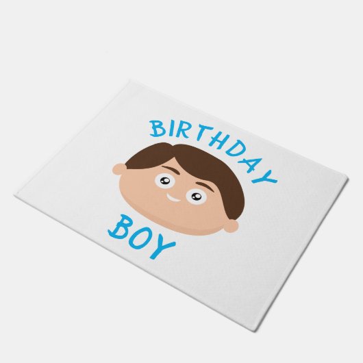 Birthday Boy Fußmatte (Schrägansicht)