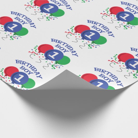 Birthday Boy Geschenkpapier (Ecke)