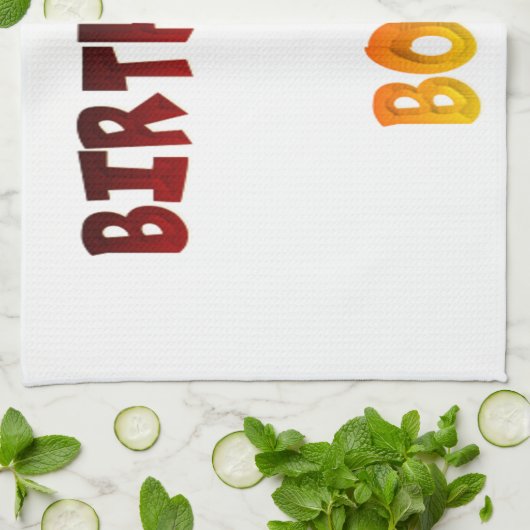 Birthday Boy Geschirrtuch (Gefaltet)