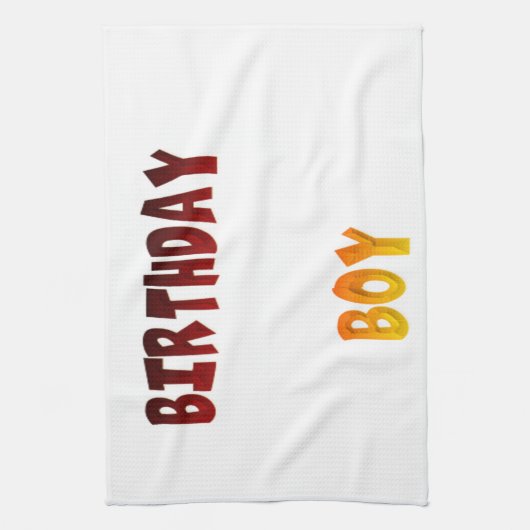 Birthday Boy Geschirrtuch (Vertikal)