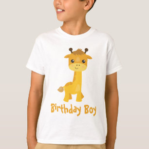 Birthday Boy Giraffe T-Shirt