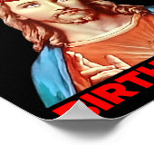 Birthday Boy Jesus Funny Christmas Party Hat Poster (Ecke)