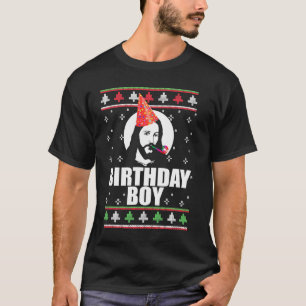 BIRTHDAY BOY JESUS Funny Ugly Christmas Sweater De T-Shirt