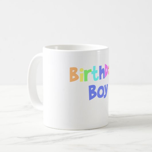 Birthday Boy Kaffeetasse (Vorderseite Links)