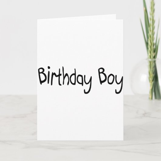 Birthday Boy Karte (Vorderseite)