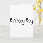 Birthday Boy Karte (Gelbe Blume)