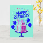 Birthday Boy Karte (Gelbe Blume)