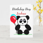 Birthday boy karte (Gelbe Blume)