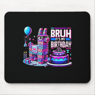 Birthday Boy Kid Party Matching Bruh sein Geburtst Mousepad