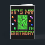 Birthday Boy Kids Es ist mein 8. Geburtstags Gamer Karte<br><div class="desc">Birthday Boy Kids Es ist mein 8. Geburtstags Gamer Pixel</div>