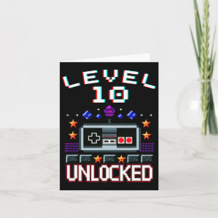 Birthday Boy Level 10 Entsperrte Funny Video Game  Karte