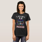 Birthday Boy Level 12 Entsperrte Funny Video Game  T-Shirt (Vorne ganz)