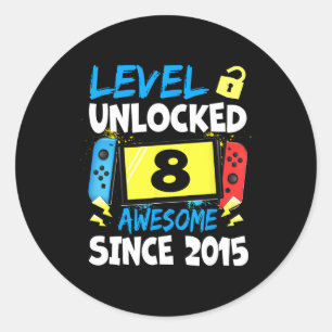Birthday Boy Level 8 Unlock Phantastisch 2015 Vide Runder Aufkleber