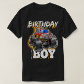 Birthday Boy Monster Truck Birthday Party Geschenk T-Shirt (Design vorne)
