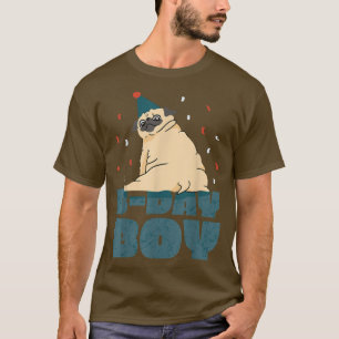 Birthday Boy Mops Dog Lover Eigentümer Party  T-Shirt