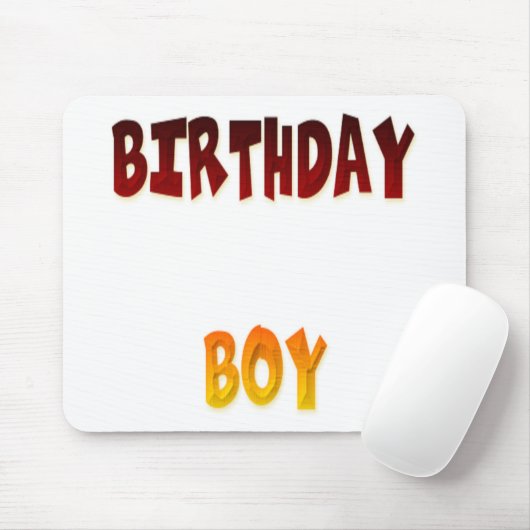 Birthday Boy Mousepad (Mit Mouse)