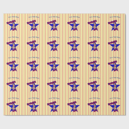 Birthday Boy Niedlich Dragon anpassbar Geschenkpapier (Flach)