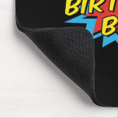 Birthday Boy Niedlich Kids Superhero Matching Comi Mousepad (Ecke)