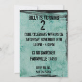 Birthday Boy Party laden Einladung (Rückseite)