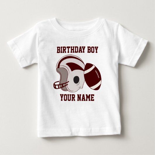 Birthday Boy Personalisiert Football Shirt (Vorderseite)
