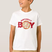 Birthday Boy Pizza Party Fun T-Shirt (Vorderseite)