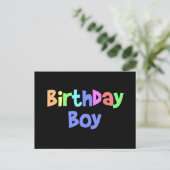 Birthday Boy Postkarte (Stehend Vorderseite)