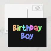 Birthday Boy Postkarte (Vorne/Hinten)