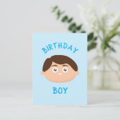 Birthday Boy Postkarte (Stehend Vorderseite)