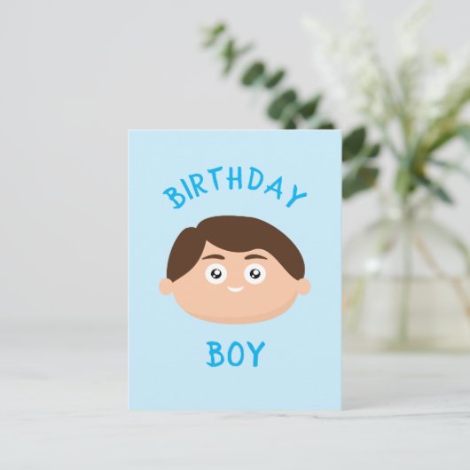 Birthday Boy Postkarte (Stehend Vorderseite)