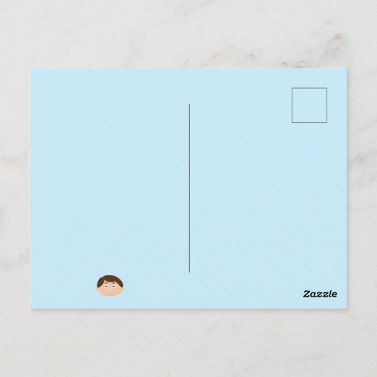 Birthday Boy Postkarte (Rückseite)