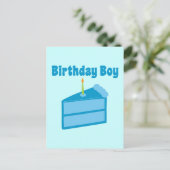 Birthday Boy Postkarte (Stehend Vorderseite)