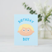 Birthday Boy Postkarte (Stehend Vorderseite)