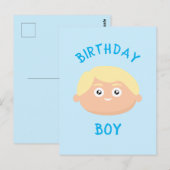 Birthday Boy Postkarte (Vorne/Hinten)
