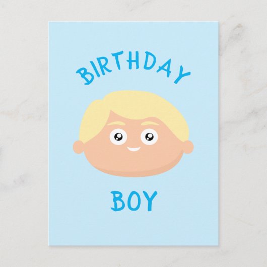 Birthday Boy Postkarte (Vorderseite)